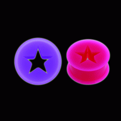 Silicone Star Tunnels ระเบิดหู ::STN9::